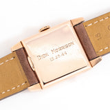 1935 Vintage Rolex Square Shaped Chronometer Ref. 3777 in Solid 14k Rose Gold (# 16000)