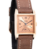 1935 Vintage Rolex Square Shaped Chronometer Ref. 3777 in Solid 14k Rose Gold (# 16000)