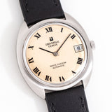 vintage universal geneve white shadow ww, on its back