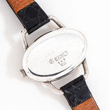 1970's Vintage Vulcain Oval-shaped Sterling Silver Watch ( #16005)