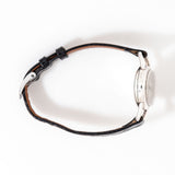 1970's Vintage Vulcain Oval-shaped Sterling Silver Watch ( #16005)