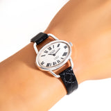 1970's Vintage Vulcain Oval-shaped Sterling Silver Watch ( #16005)