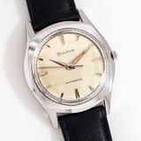 vintage bulova cushion ww, on its back