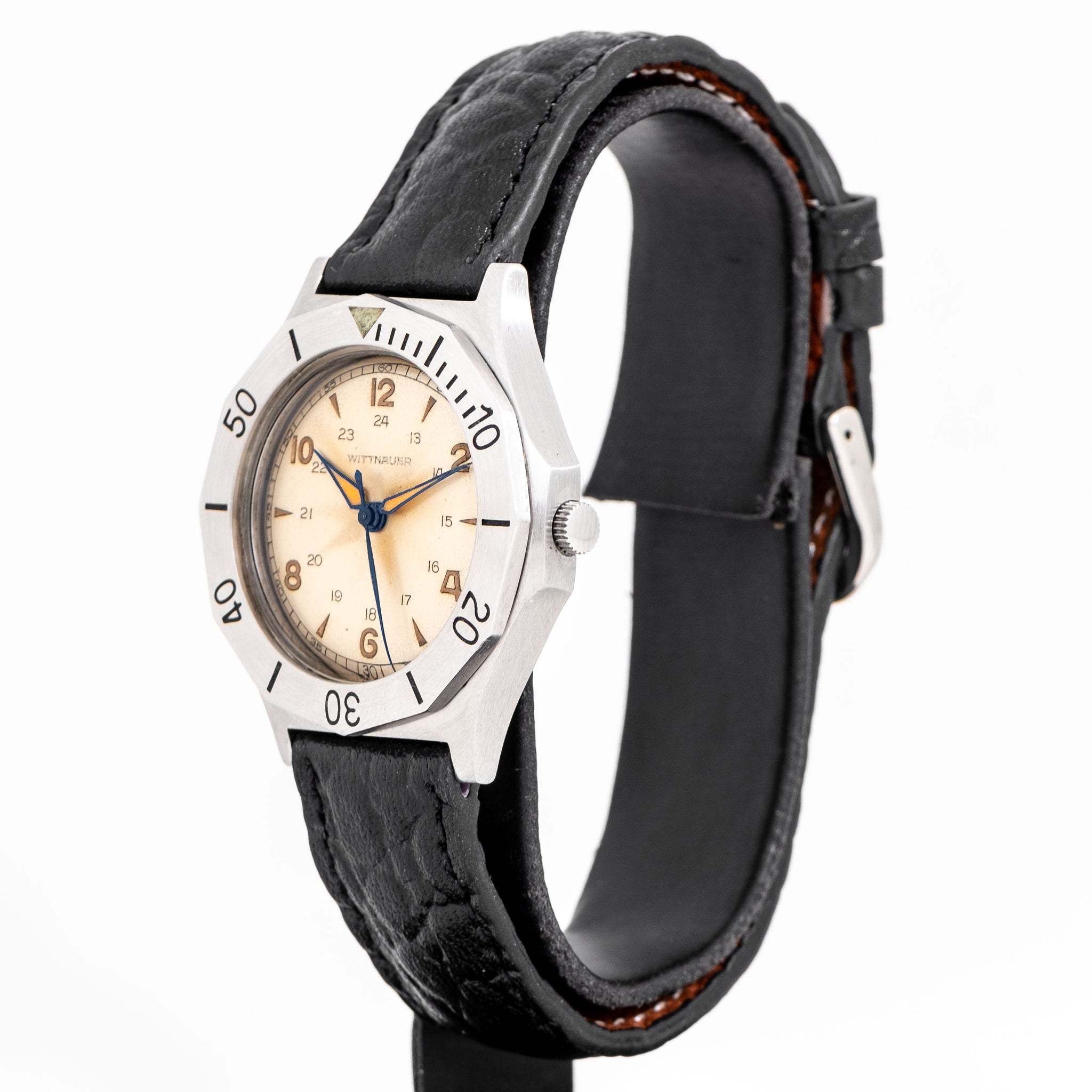 1960's Vintage Wittnauer Skin Diver Stainless Steel Watch