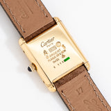 vintage cartier tank champagne dial ww, case back