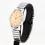 vintage omega seamaster 30 ww, side of the case with crown view