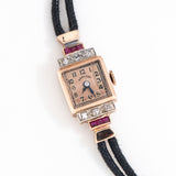 1938 Vintage Ladies Hamilton 14k Rose Gold Watch (# 15165)