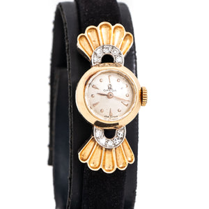 1950's Vintage Ladies Omega in Solid 18k Yellow Gold (# 15166)