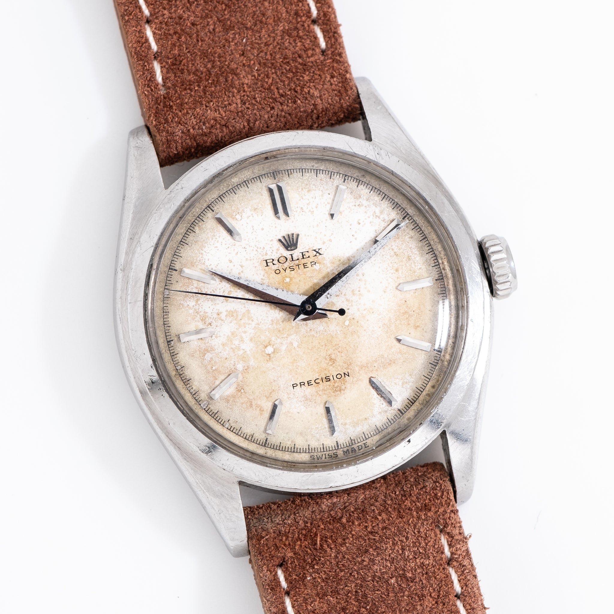 1957 Vintage Rolex Oyster Precision Ref. 6022 in Stainless Steel