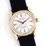 1952 Vintage Rolex Bombay Ref. 6092 Waffle Textured Dial in 14k Yellow Gold (# 14337)
