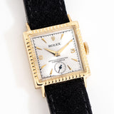 vintage rolex square shaped ww, on its back