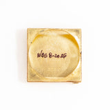 vintage rolex square shaped ww, interior case back