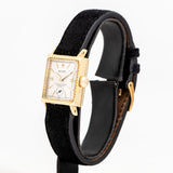vintage rolex square shaped ww, side of the case with crown 