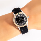 1960's Vintage Zodiac Sea Wolf Ref. 722-946 B 14k Yellow Gold Bezel & Stainless Steel Watch (# 15175)