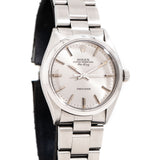 vintage rolex air king silver dial ww