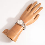 vintage rolex rose gold and stainless steel ww, wrist shot overview