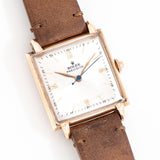 vintage rolex precision square shaped ww, on its back