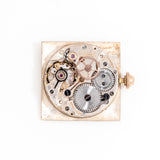 vintage rolex precision square shaped ww, movement shot