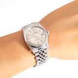 vintage rolex datejust unique dial ww, wrist shot close up