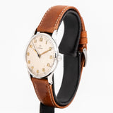 vintage omega dress ww, side of the case with crown