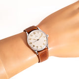 vintage omega dress ww, wrist shot close up