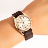 vintage omega seamaster ww, wrist shot close up