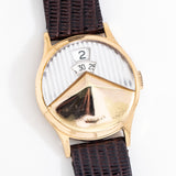 1958 Vintage Benrus "Chevron" Jump Hour Ref. 6920-763 Yellow Gold Filled Watch (# 15189)