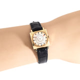 1990's Vintage Ladies Ernest Borel KALEIDOSCOPE Cocktail Watch in 14k Yellow Gold Plated Stainless Steel (# 15190)