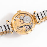 1990's Vintage Ladies Ernest Borel Cocktail Watch in 18k Yellow Gold over Stainless Steel (# 15191)