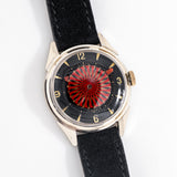 1980's Vintage Robot Men's Sized Kaleidoscope Cocktail Watch, 18k Yellow Gold Plated (# 15195)