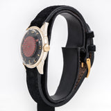 1980's Vintage Robot Men's Sized Kaleidoscope Cocktail Watch, 18k Yellow Gold Plated (# 15195)