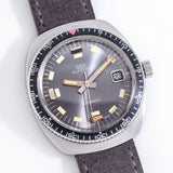 glycine automatic grey dial ww, on its back