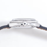 glycine automatic grey dial ww, additional crown view