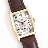 vintage omega tonneau ww, on its back