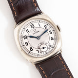 vintage omega cushion ww, on its back