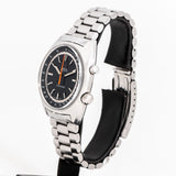 vintage omega chronostop ww, side of the case, crown view