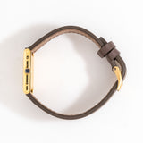 vintage cartier tank must de champagne dial ww, additional crown shot, watch on its side