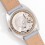 vintage elgin automatic blue dial ww, movement shot
