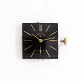 vintage elgin square shaped ww, dial close up