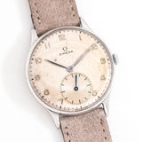 vintage omega stainless steel ww, on its back