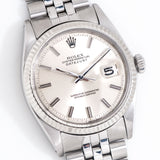 1971 Vintage Rolex Datejust Ref. 1601 in 14k White Gold & Stainless Steel Watch (# 15227)