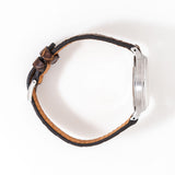 vintage jlc WWII wristwatch, additional case shot