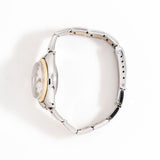vintage two tone ladies rolex 26mm, buckley dial, side of the case
