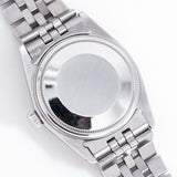 vintage rolex datejust ss ww, case back