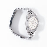 vintage rolex datejust ss ww, side of the case