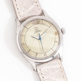 vintage omega waffle texture dial ww, on its back