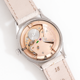 vintage omega waffle texture dial ww, movement shot