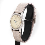 vintage omega waffle texture dial ww, side of the case with crown
