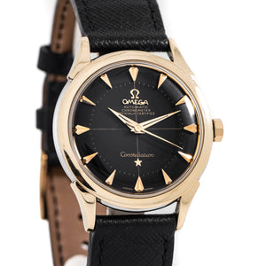 1957 Vintage Omega Constellation Ref. 2852-13 SC in 14k Yellow Gold Cap Over Stainless Steel (# 14393)