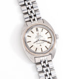 1969 Vintage Ladies Omega Constellation Linen Ref. 567.011 18k White Gold Bezel & Stainless Steel Watch (# 15238)